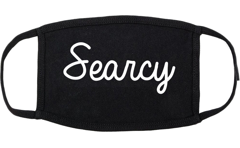 Searcy Arkansas AR Script Cotton Face Mask Black