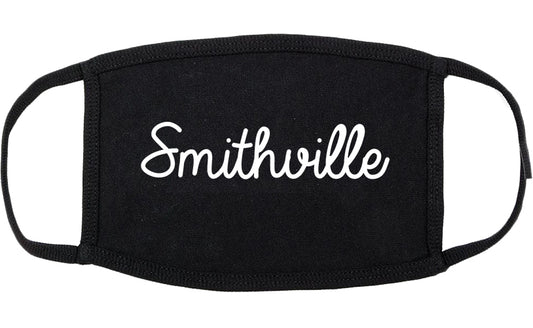 Smithville Tennessee TN Script Cotton Face Mask Black
