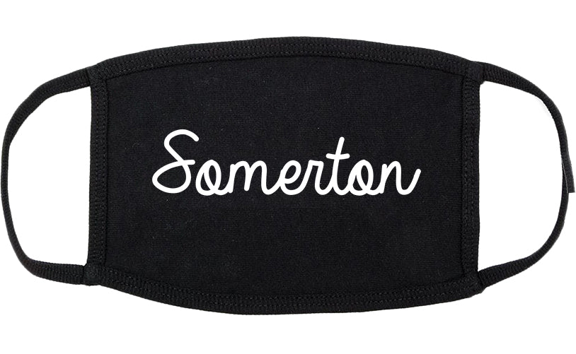 Somerton Arizona AZ Script Cotton Face Mask Black
