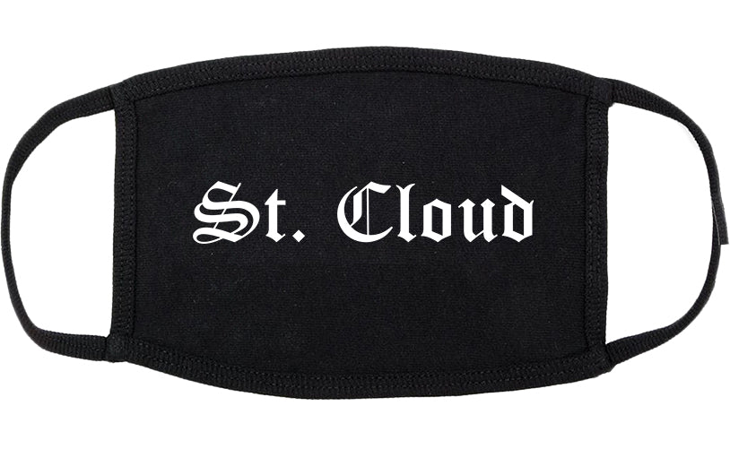 St. Cloud Florida FL Old English Cotton Face Mask Black
