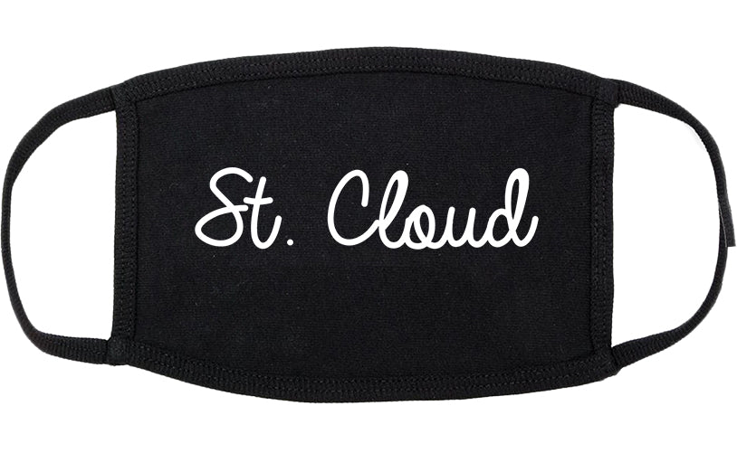 St. Cloud Minnesota MN Script Cotton Face Mask Black
