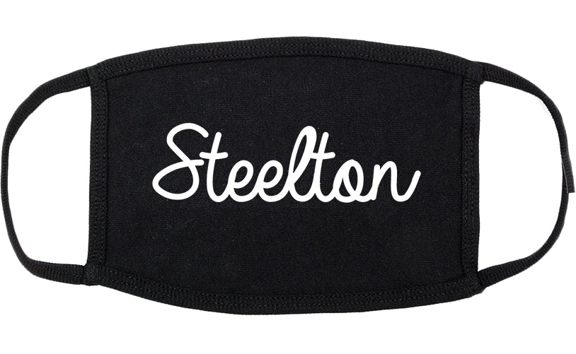 Steelton Pennsylvania PA Script Cotton Face Mask Black