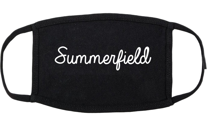 Summerfield North Carolina NC Script Cotton Face Mask Black