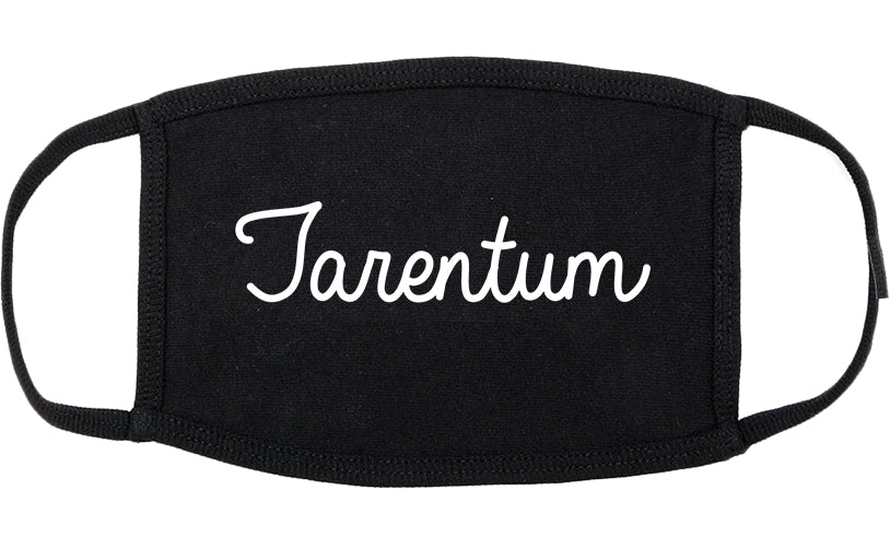 Tarentum Pennsylvania PA Script Cotton Face Mask Black