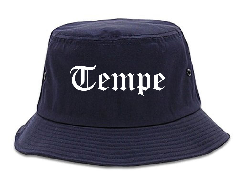 Tempe Arizona AZ Old English Mens Bucket Hat Navy Blue