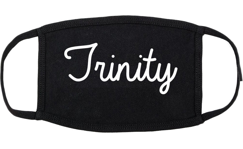 Trinity North Carolina NC Script Cotton Face Mask Black