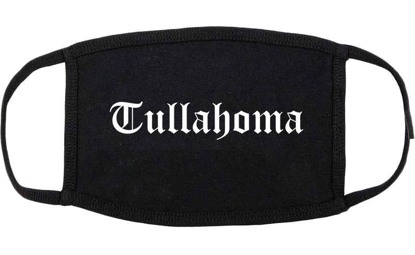 Tullahoma Tennessee TN Old English Cotton Face Mask Black