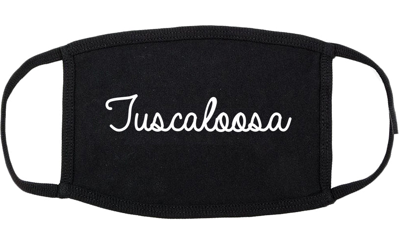 Tuscaloosa Alabama AL Script Cotton Face Mask Black
