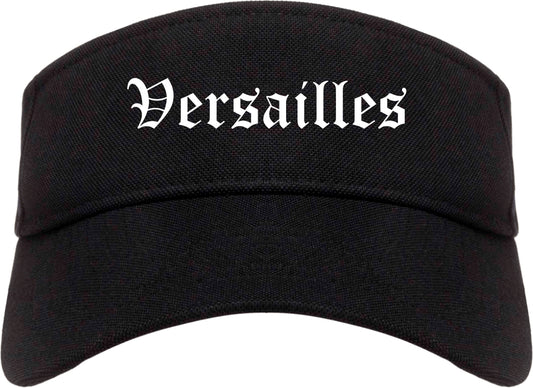 Versailles Kentucky KY Old English Mens Visor Cap Hat Black