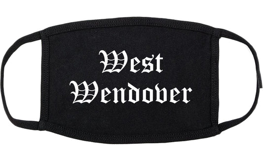 West Wendover Nevada NV Old English Cotton Face Mask Black
