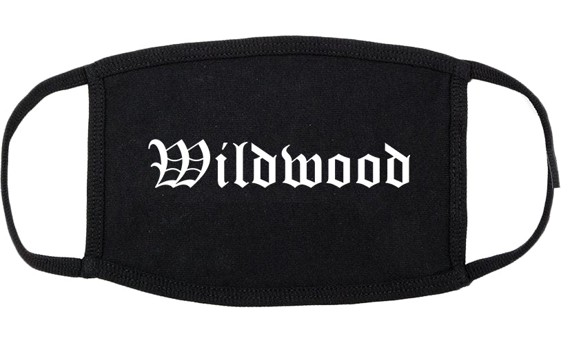 Wildwood Missouri MO Old English Cotton Face Mask Black