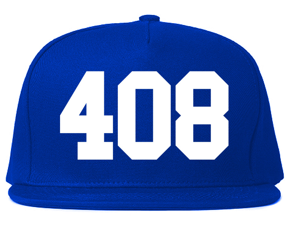 408 Area Code San Jose California Mens Snapback Hat Royal Blue