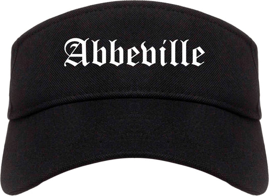 Abbeville South Carolina SC Old English Mens Visor Cap Hat Black
