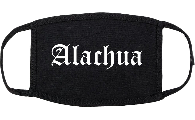 Alachua Florida FL Old English Cotton Face Mask Black