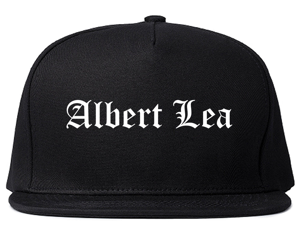 Albert Lea Minnesota MN Old English Mens Snapback Hat Black