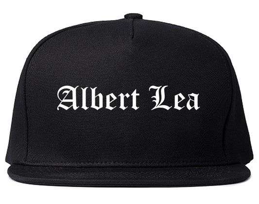 Albert Lea Minnesota MN Old English Mens Snapback Hat Black