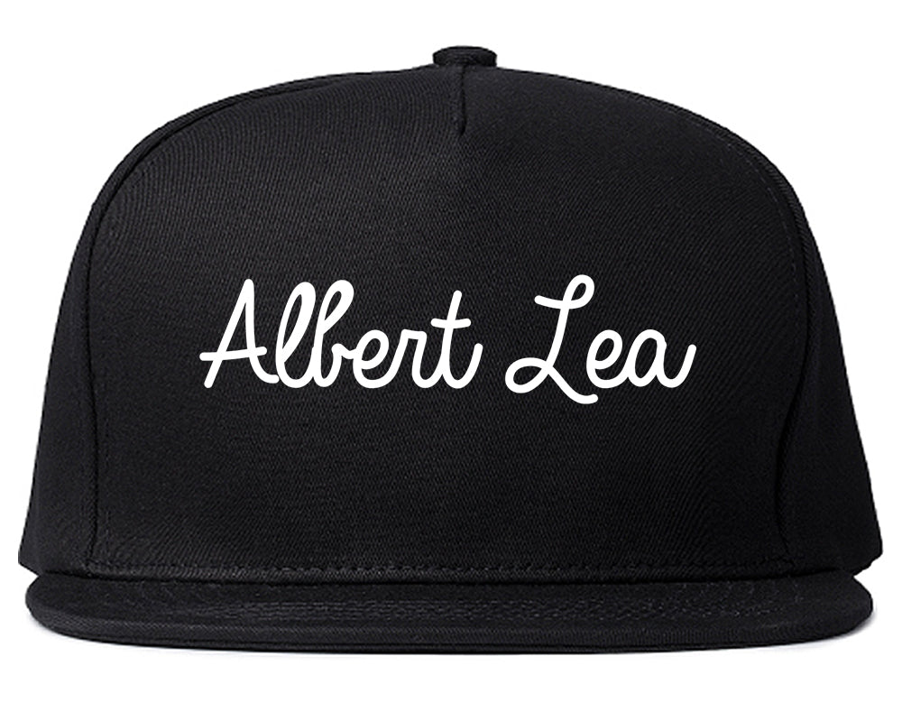 Albert Lea Minnesota MN Script Mens Snapback Hat Black