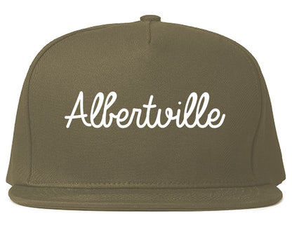Albertville Minnesota MN Script Mens Snapback Hat Grey