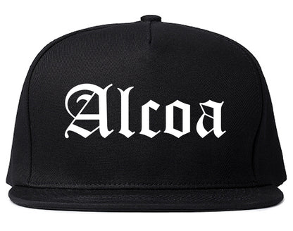 Alcoa Tennessee TN Old English Mens Snapback Hat Black