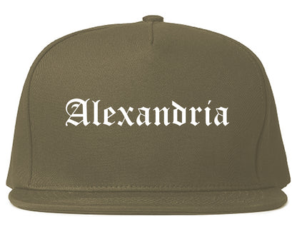 Alexandria Kentucky KY Old English Mens Snapback Hat Grey