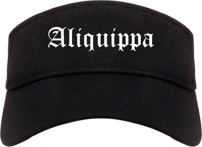Aliquippa Pennsylvania PA Old English Mens Visor Cap Hat Black