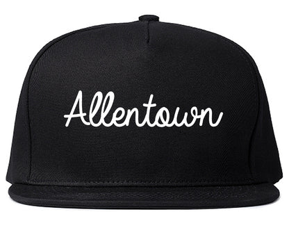Allentown Pennsylvania PA Script Mens Snapback Hat Black