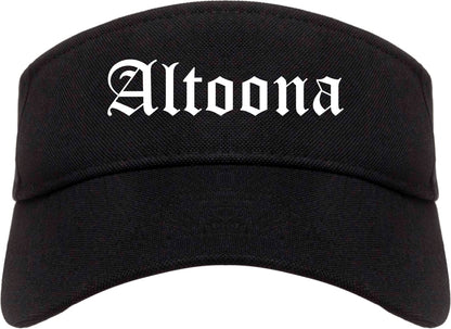 Altoona Pennsylvania PA Old English Mens Visor Cap Hat Black