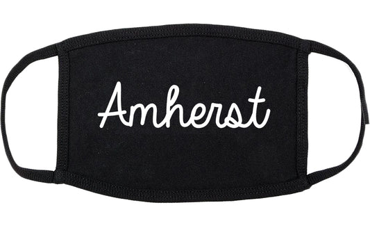 Amherst Ohio OH Script Cotton Face Mask Black