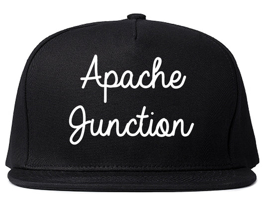Apache Junction Arizona AZ Script Mens Snapback Hat Black