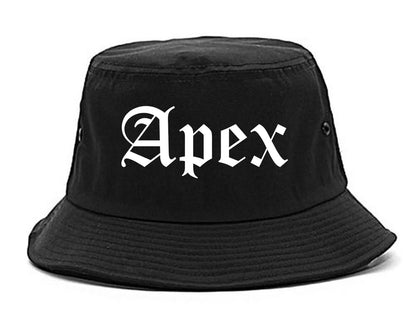 Apex North Carolina NC Old English Mens Bucket Hat Black