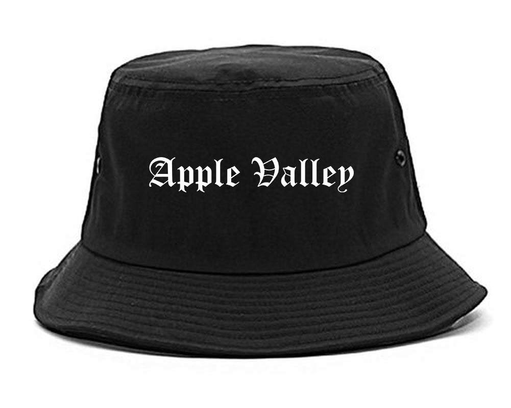 Apple Valley California CA Old English Mens Bucket Hat Black