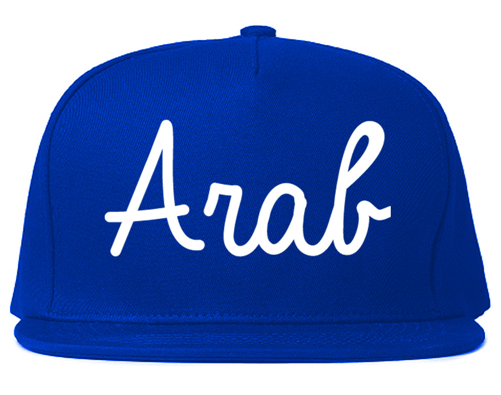 Arab Alabama AL Script Mens Snapback Hat Royal Blue