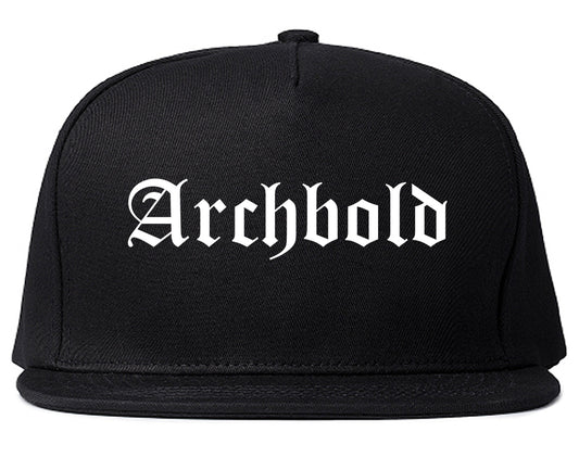 Archbold Ohio OH Old English Mens Snapback Hat Black