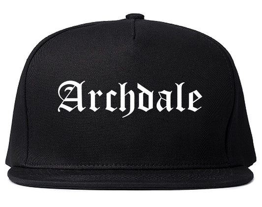 Archdale North Carolina NC Old English Mens Snapback Hat Black