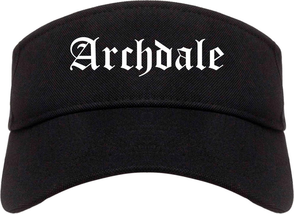 Archdale North Carolina NC Old English Mens Visor Cap Hat Black