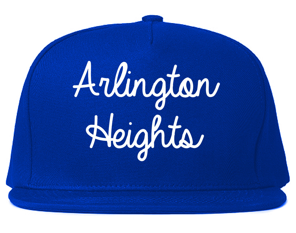 Arlington Heights Illinois IL Script Mens Snapback Hat Royal Blue