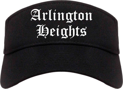 Arlington Heights Illinois IL Old English Mens Visor Cap Hat Black