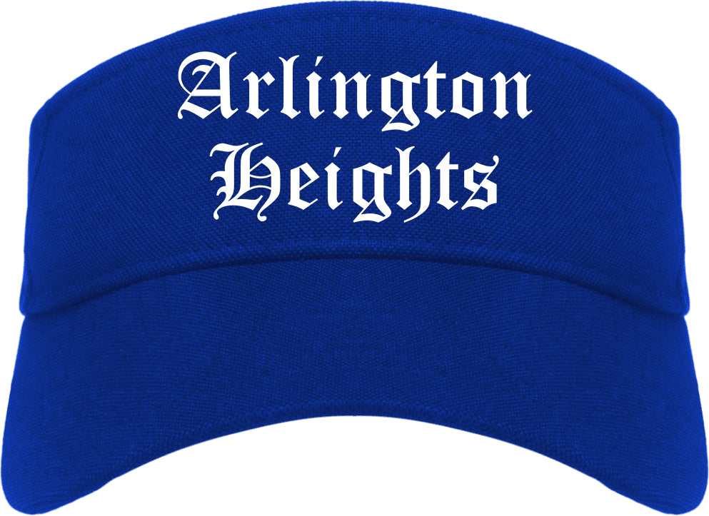 Arlington Heights Illinois IL Old English Mens Visor Cap Hat Royal Blue