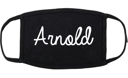 Arnold Pennsylvania PA Script Cotton Face Mask Black