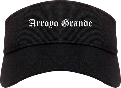 Arroyo Grande California CA Old English Mens Visor Cap Hat Black