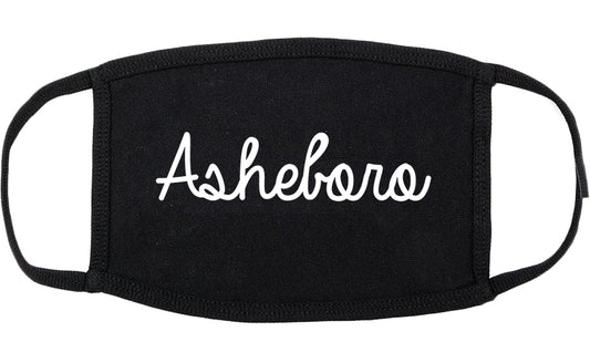 Asheboro North Carolina NC Script Cotton Face Mask Black