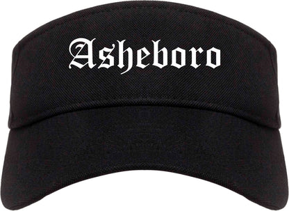 Asheboro North Carolina NC Old English Mens Visor Cap Hat Black