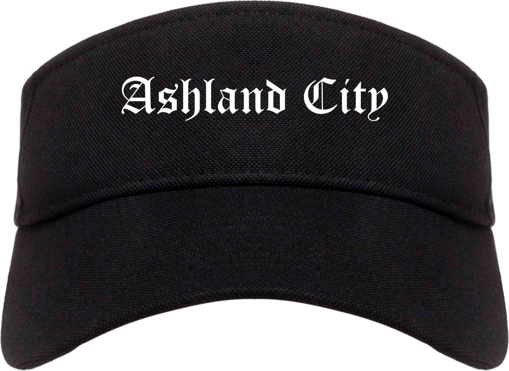 Ashland City Tennessee TN Old English Mens Visor Cap Hat Black