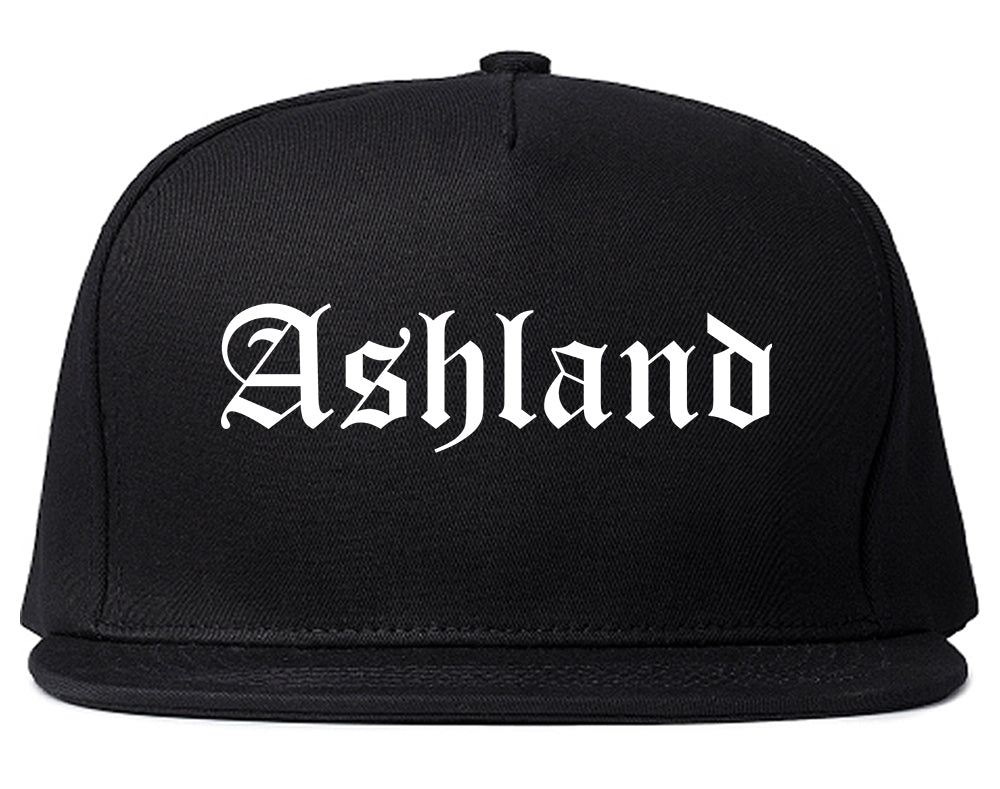 Ashland Oregon OR Old English Mens Snapback Hat Black
