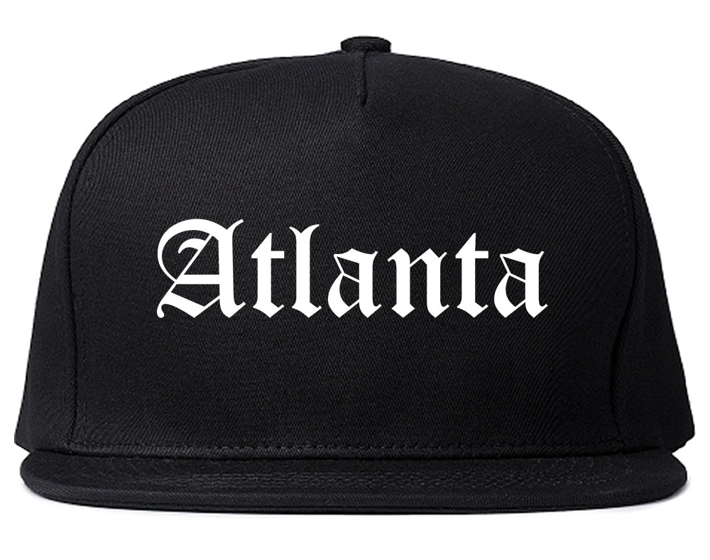 Atlanta Georgia GA Old English Mens Snapback Hat Black