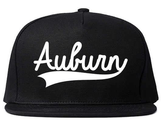 Aurburn Alabama Varsity Logo Mens Snapback Hat Black
