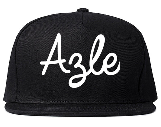 Azle Texas TX Script Mens Snapback Hat Black