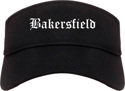 Bakersfield California CA Old English Mens Visor Cap Hat Black