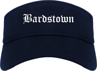 Bardstown Kentucky KY Old English Mens Visor Cap Hat Navy Blue