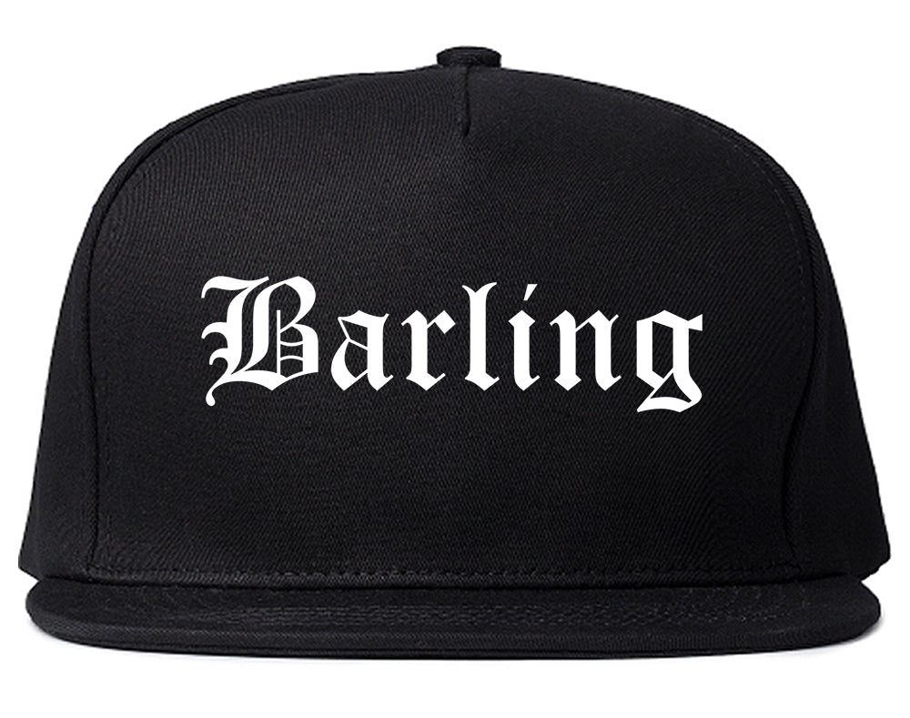 Barling Arkansas AR Old English Mens Snapback Hat Black